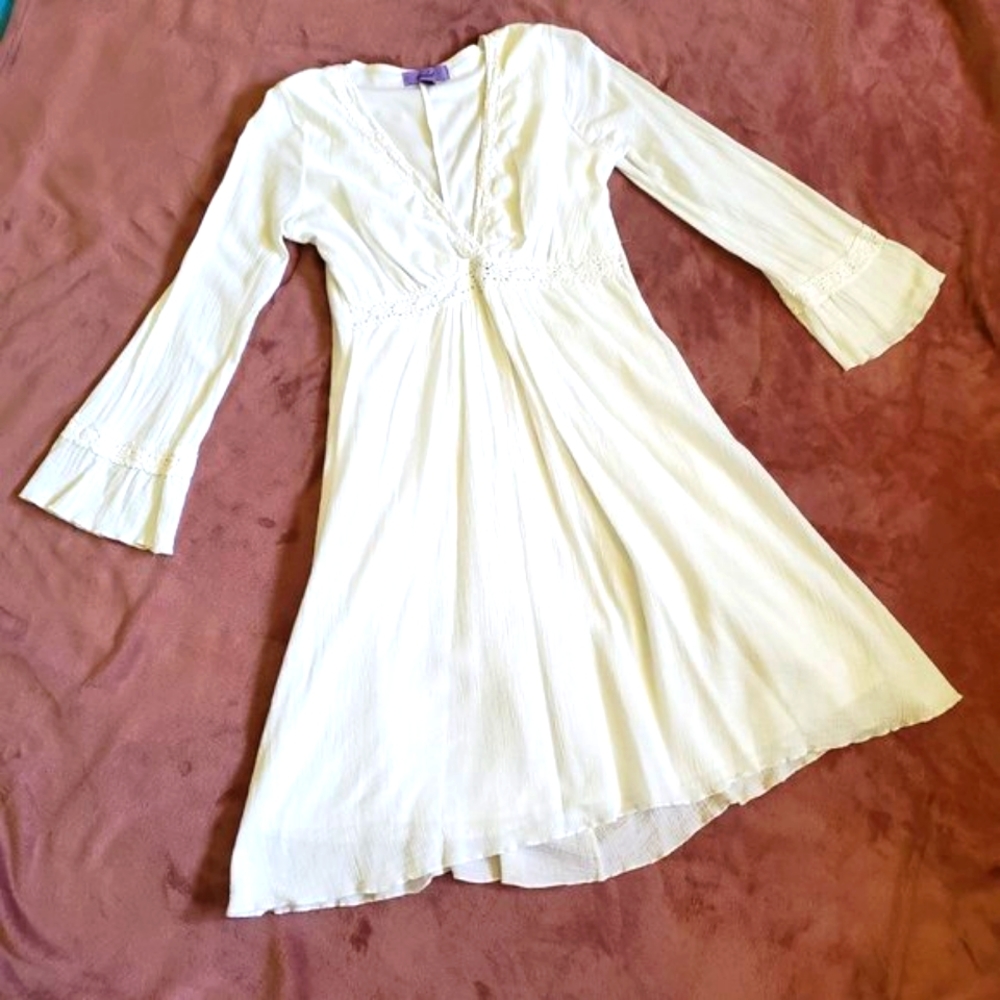 White boho dress
